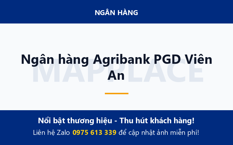 Ngân hàng Agribank PGD Viên An