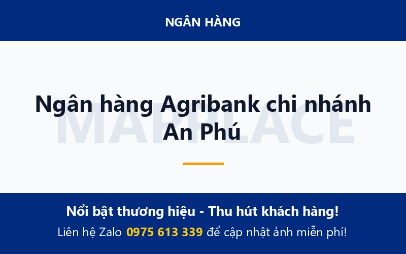 Ngân hàng Agribank chi nhánh An Phú