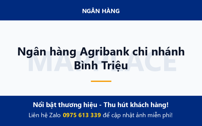 Ngân hàng Agribank chi nhánh Bình Triệu