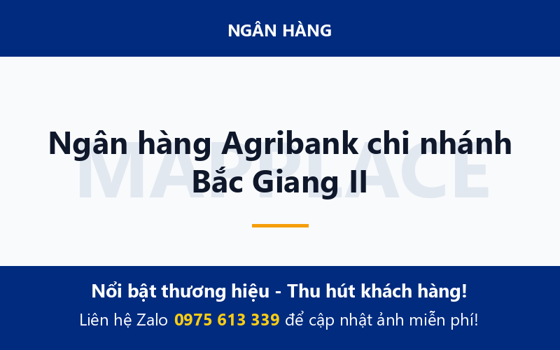 Ngân hàng Agribank chi nhánh Bắc Giang II