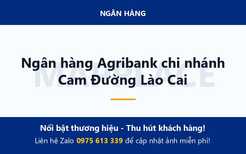Ngân hàng Agribank chi nhánh Cam Đường Lào Cai