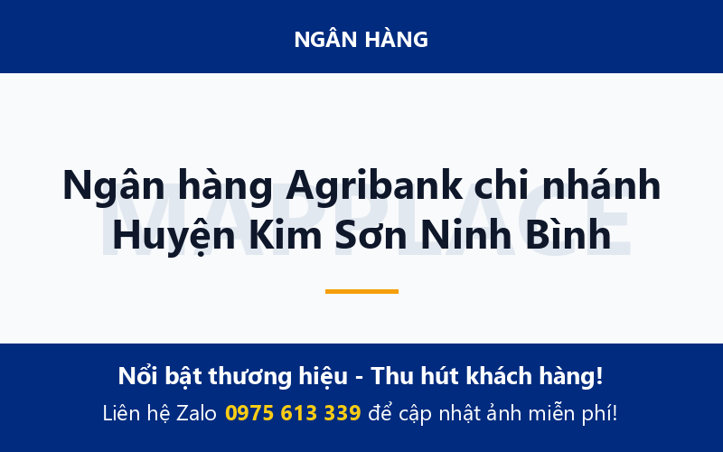 Ngân hàng Agribank chi nhánh Huyện Kim Sơn Ninh Bình