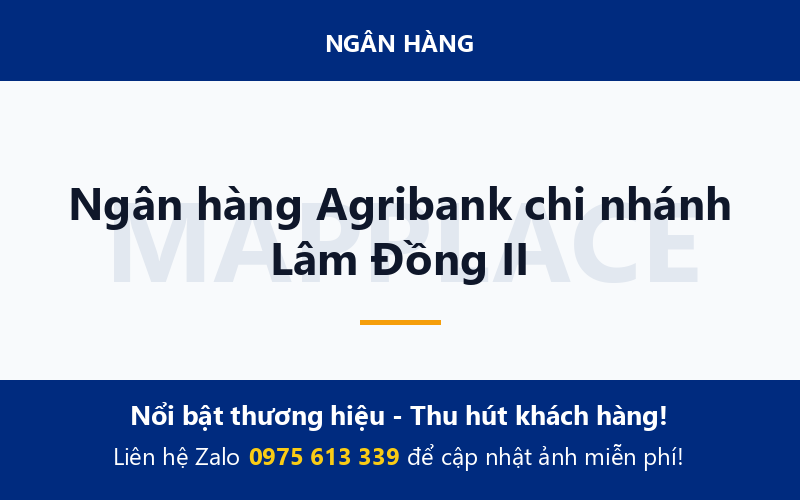 Ngân hàng Agribank chi nhánh Lâm Đồng II