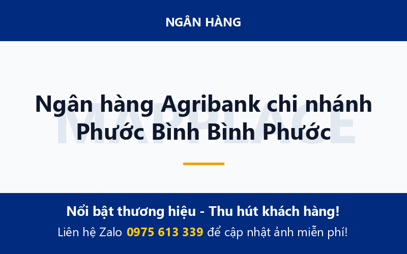 Ngân hàng Agribank chi nhánh Phước Bình Bình Phước