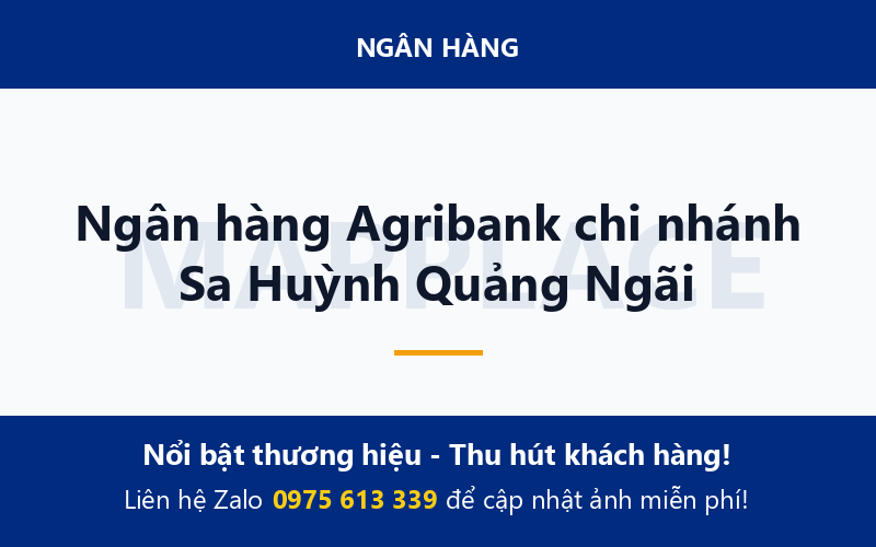 Ngân hàng Agribank chi nhánh Sa Huỳnh Quảng Ngãi