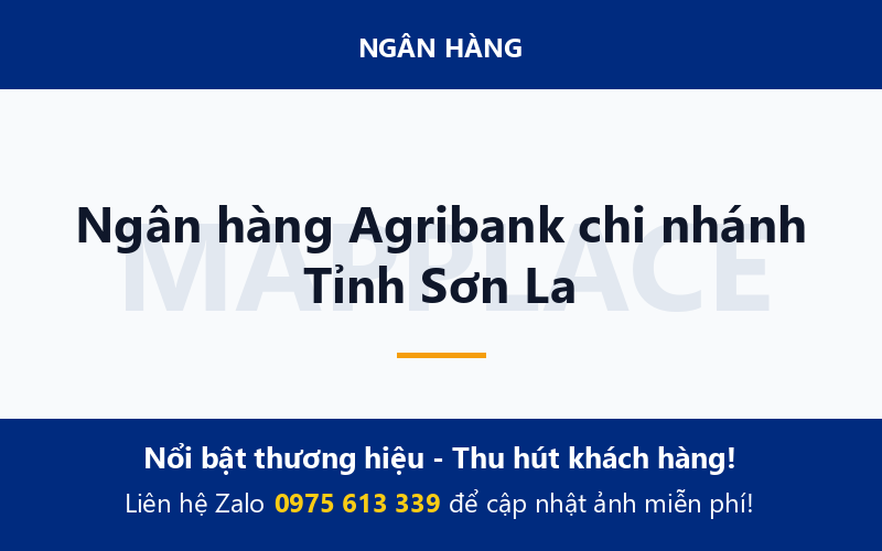 Ngân hàng Agribank chi nhánh Tỉnh Sơn La