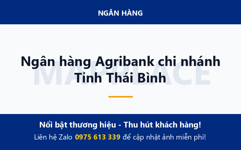 Ngân hàng Agribank chi nhánh Tỉnh Thái Bình