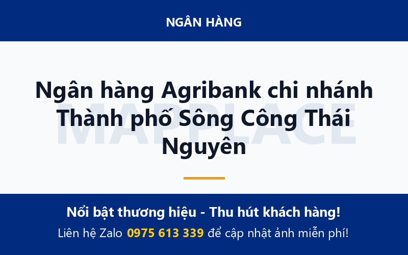 Ngân hàng Agribank chi nhánh Thành phố Sông Công Thái Nguyên