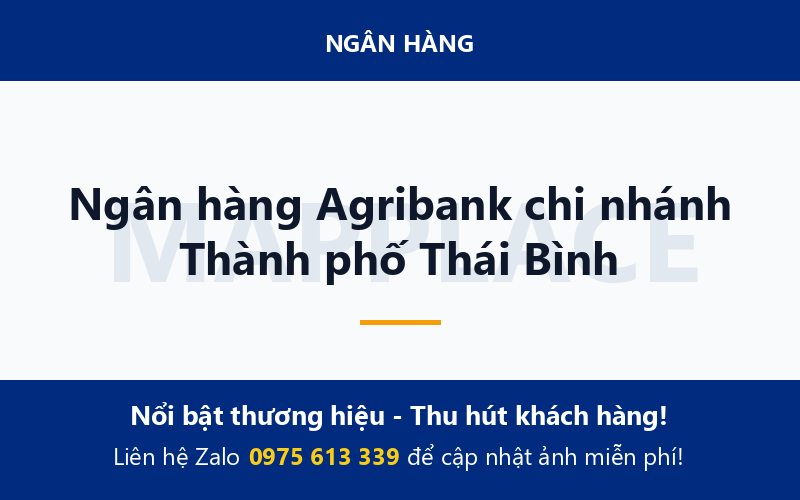 Ngân hàng Agribank chi nhánh Thành phố Thái Bình