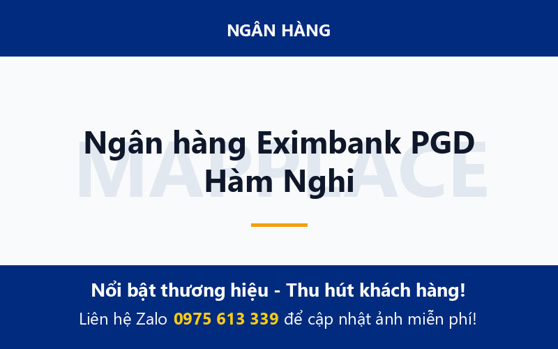 Ngân hàng Eximbank PGD Hàm Nghi