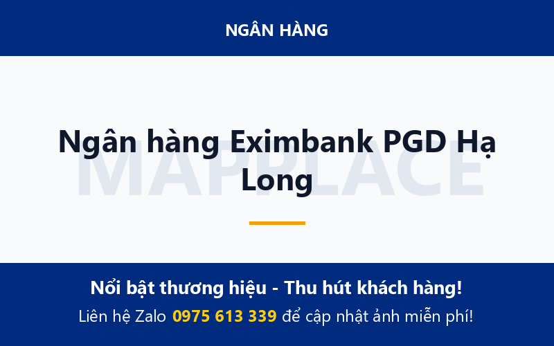 Ngân hàng Eximbank PGD Hạ Long