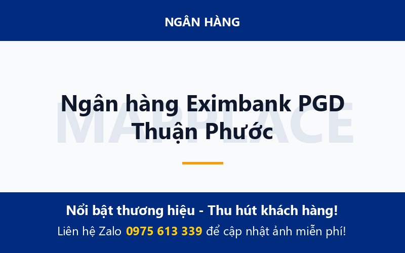 Ngân hàng Eximbank PGD Thuận Phước