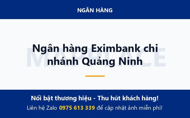 Ngân hàng Eximbank chi nhánh Quảng Ninh