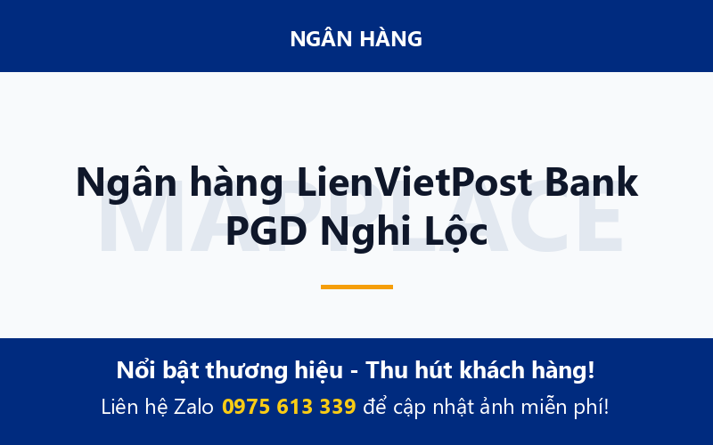 Ngân hàng LienVietPost Bank PGD Nghi Lộc