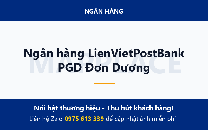 Ngân hàng LienVietPostBank PGD Đơn Dương