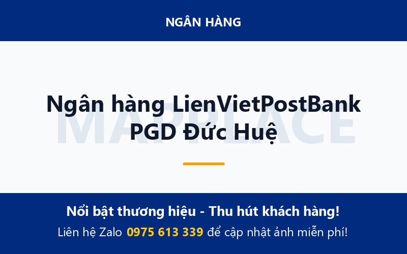 Ngân hàng LienVietPostBank PGD Đức Huệ
