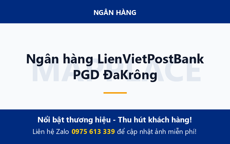 Ngân hàng LienVietPostBank PGD ĐaKrông