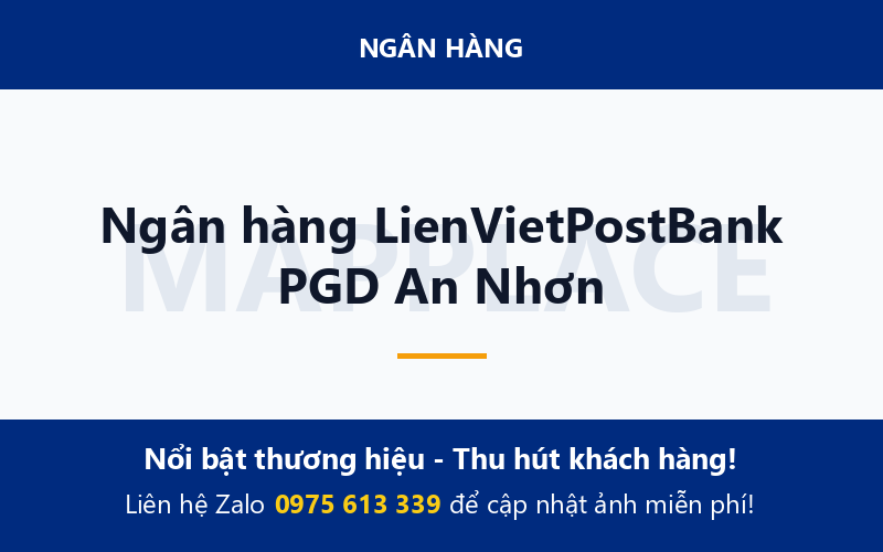Ngân hàng LienVietPostBank PGD An Nhơn