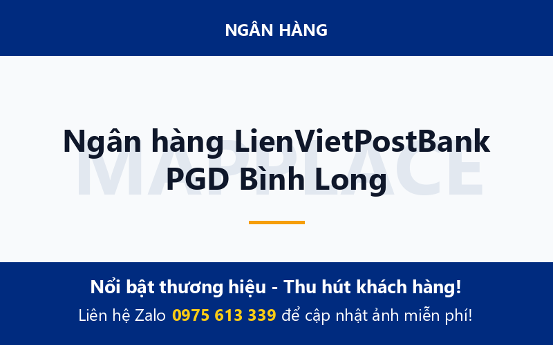 Ngân hàng LienVietPostBank PGD Bình Long
