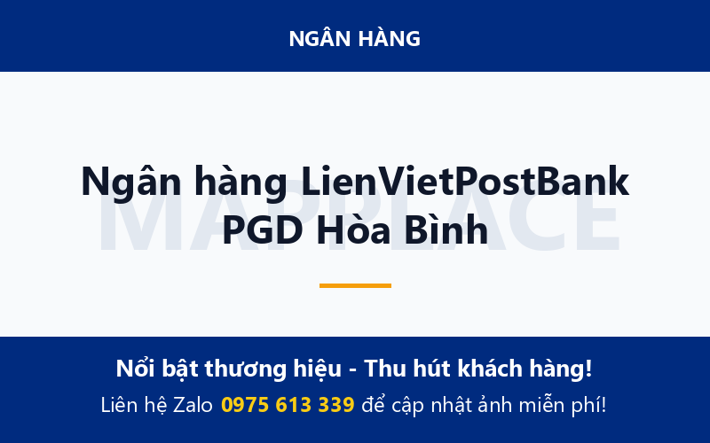 Ngân hàng LienVietPostBank PGD Hòa Bình