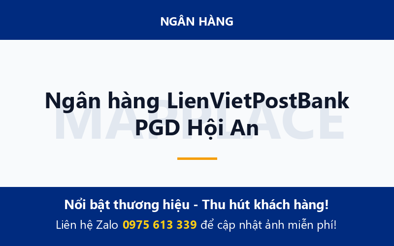 Ngân hàng LienVietPostBank PGD Hội An