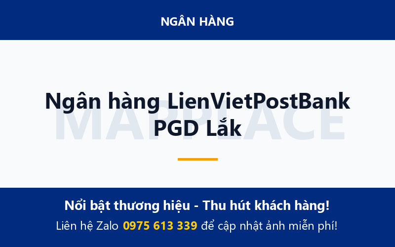 Ngân hàng LienVietPostBank PGD Lắk
