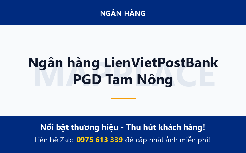 Ngân hàng LienVietPostBank PGD Tam Nông