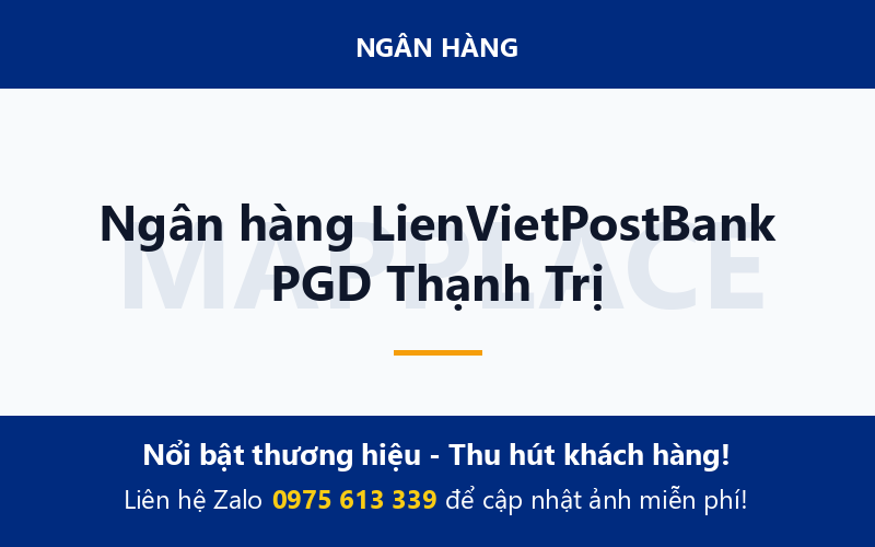 Ngân hàng LienVietPostBank PGD Thạnh Trị