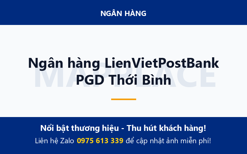 Ngân hàng LienVietPostBank PGD Thới Bình
