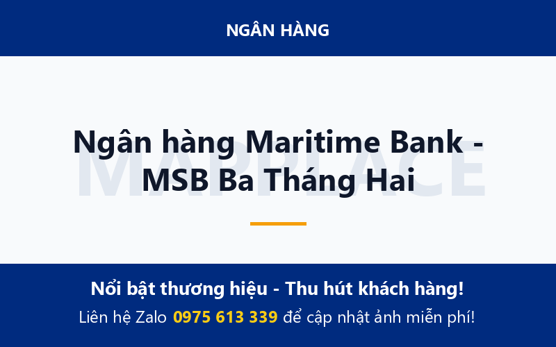 Ngân hàng Maritime Bank - MSB Ba Tháng Hai