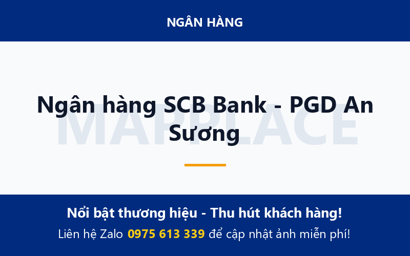 Ngân hàng SCB Bank - PGD An Sương