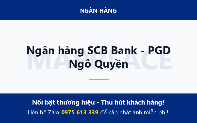 Ngân hàng SCB Bank - PGD Ngô Quyền
