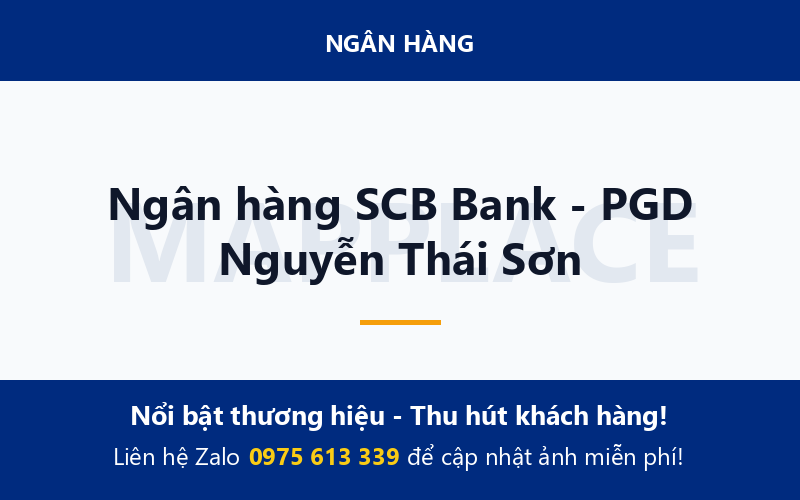 Ngân hàng SCB Bank - PGD Nguyễn Thái Sơn