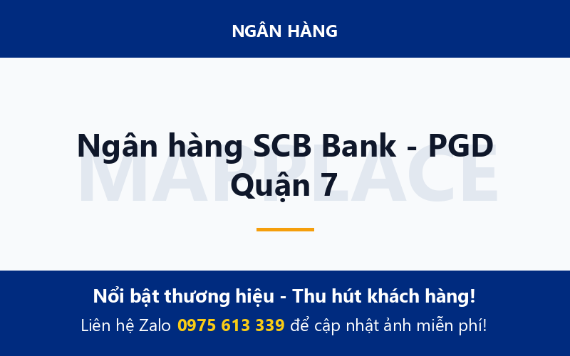 Ngân hàng SCB Bank - PGD Quận 7