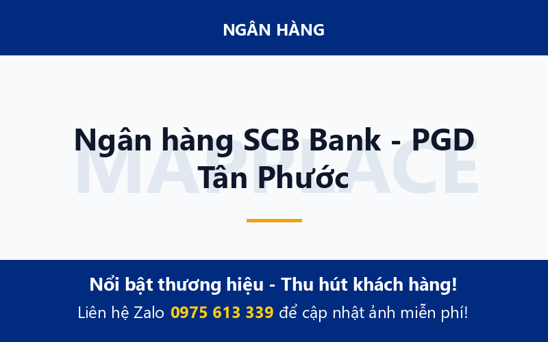 Ngân hàng SCB Bank - PGD Tân Phước