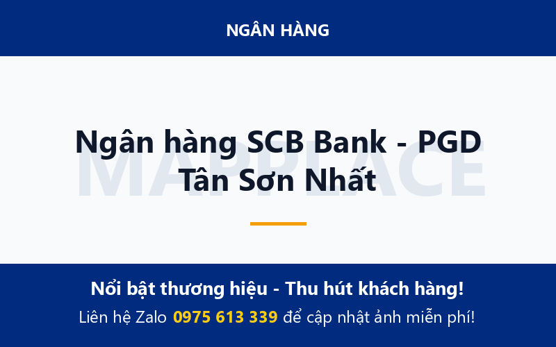Ngân hàng SCB Bank - PGD Tân Sơn Nhất