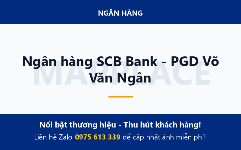 Ngân hàng SCB Bank - PGD Võ Văn Ngân