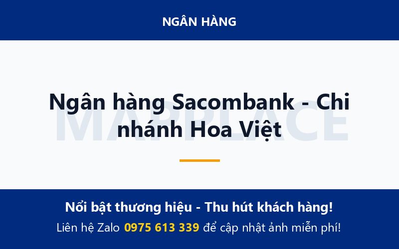 Ngân hàng Sacombank - Chi nhánh Hoa Việt