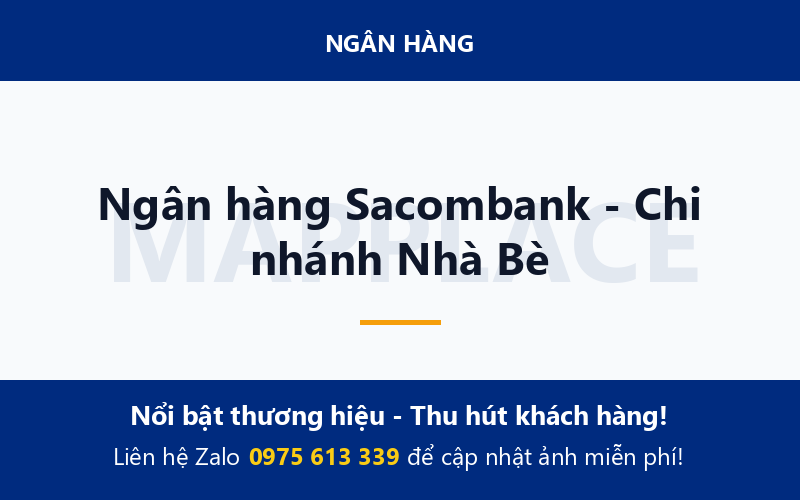 Ngân hàng Sacombank - Chi nhánh Nhà Bè