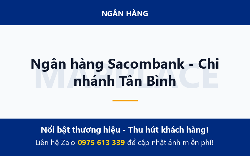 Ngân hàng Sacombank - Chi nhánh Tân Bình