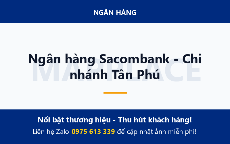 Ngân hàng Sacombank - Chi nhánh Tân Phú