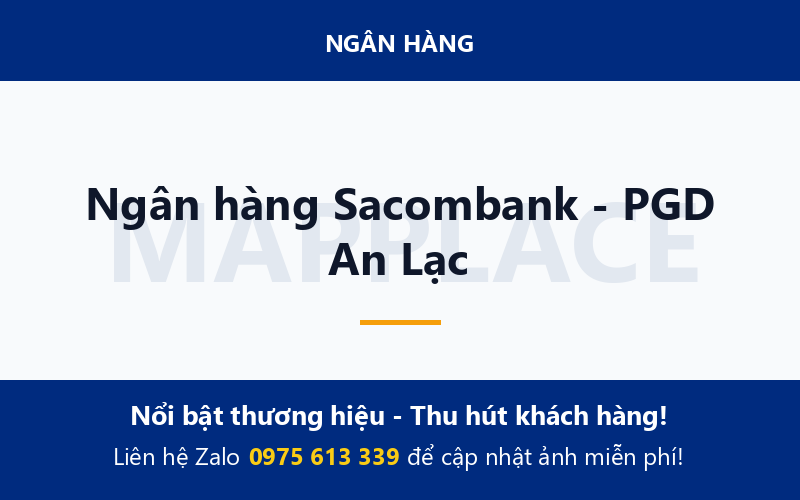 Ngân hàng Sacombank - PGD An Lạc
