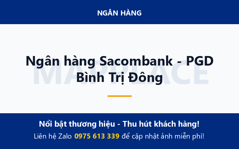 Ngân hàng Sacombank - PGD Bình Trị Đông