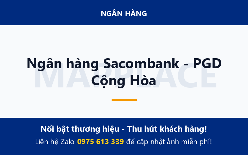 Ngân hàng Sacombank - PGD Cộng Hòa