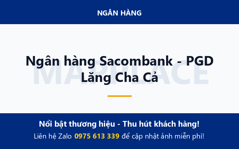 Ngân hàng Sacombank - PGD Lăng Cha Cả