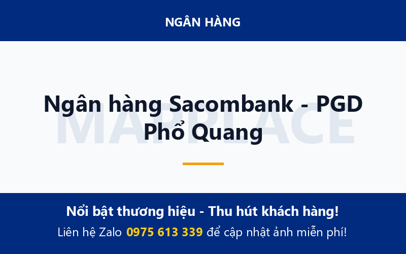 Ngân hàng Sacombank - PGD Phổ Quang