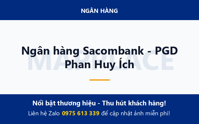 Ngân hàng Sacombank - PGD Phan Huy Ích