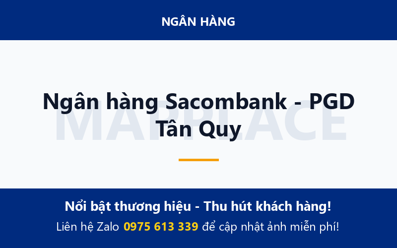 Ngân hàng Sacombank - PGD Tân Quy