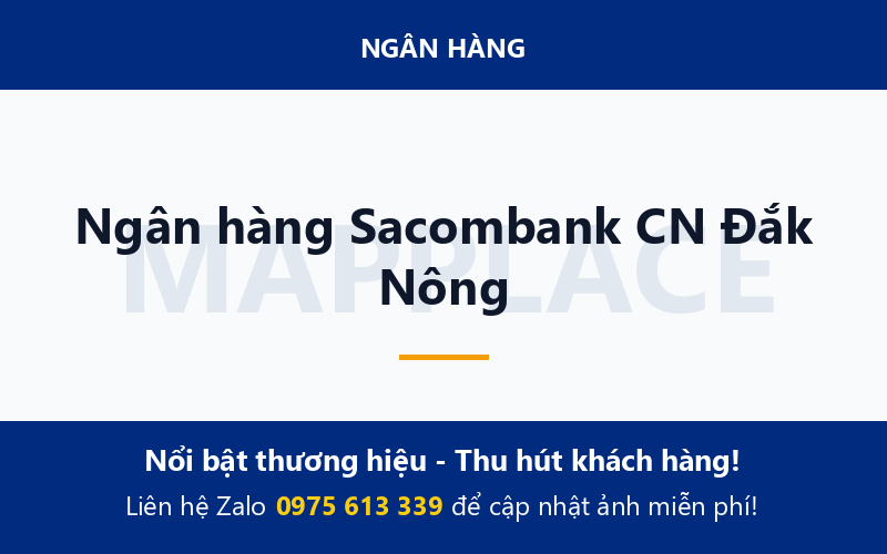 Ngân hàng Sacombank CN Đắk Nông