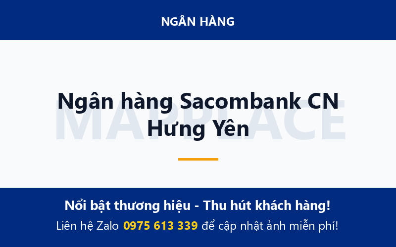 Ngân hàng Sacombank CN Hưng Yên